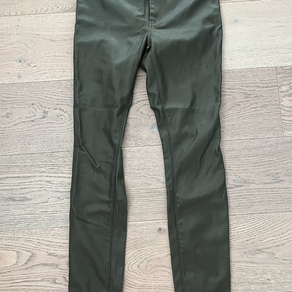 BLANKNYC Vegan Leather Pants Black Boom Bap Moto